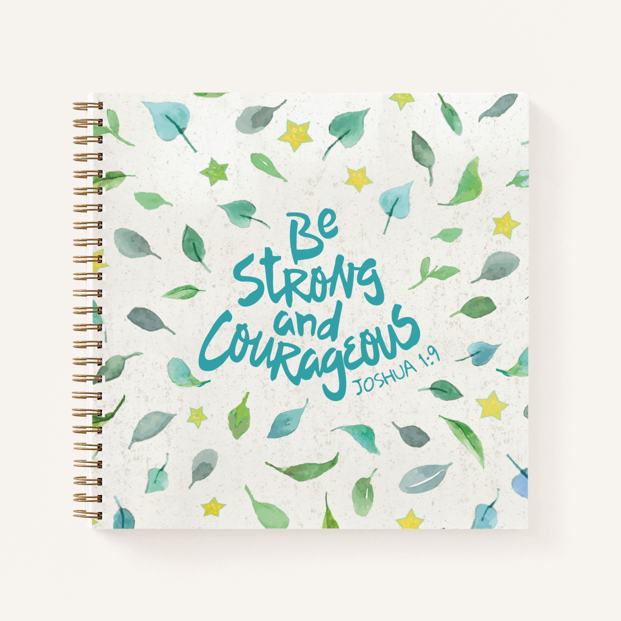 joshua 1:9 be strong and courageous – spiral notebook joshua 1:9 be strong and courageous – spiral notebook