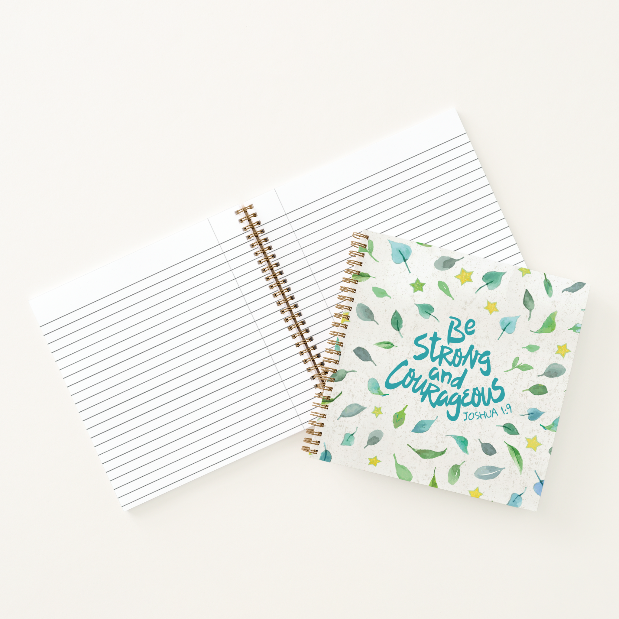 joshua 1:9 be strong and courageous – spiral notebook joshua 1:9 be strong and courageous – spiral notebook