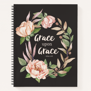 john 1:16 grace upon grace spiral notebook