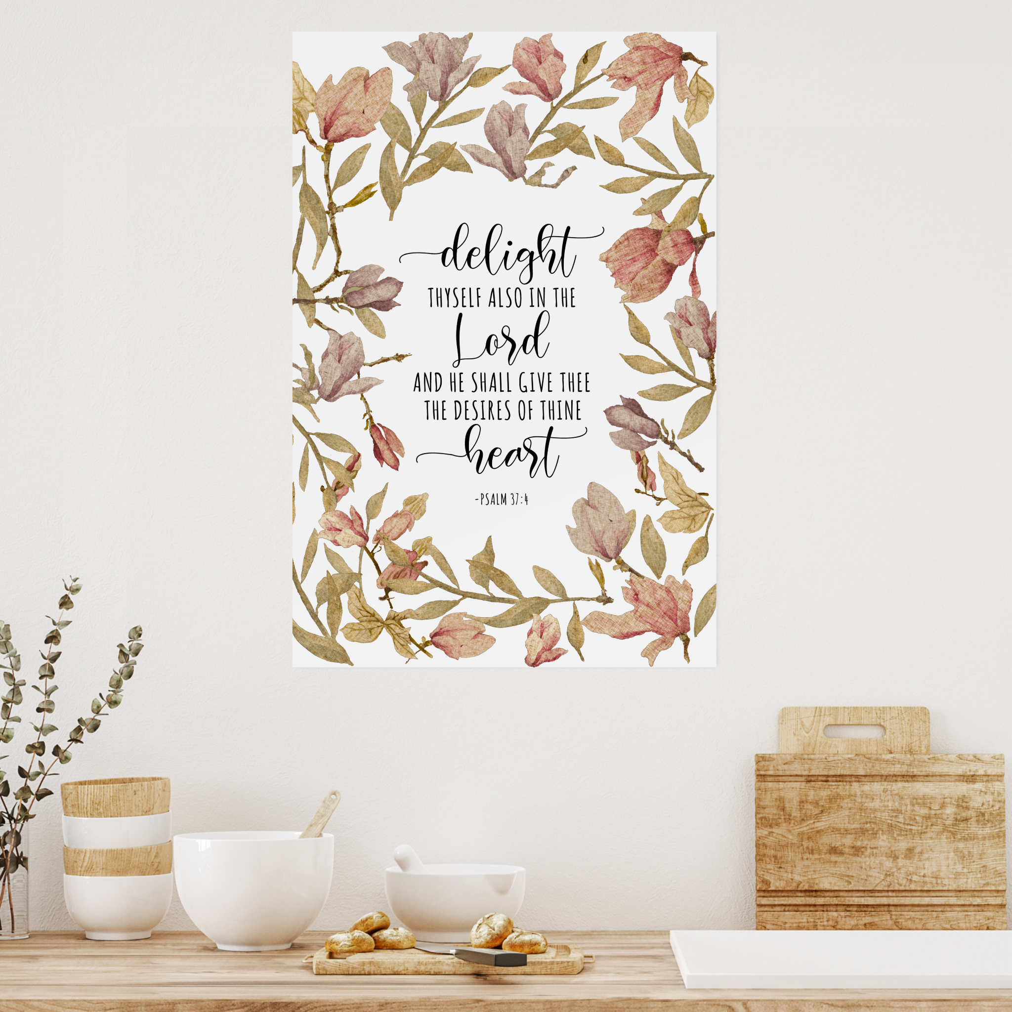 Zazzle Psalm 37_4 - Delight Thyself Also In The Lord Poster (Kitchen) Psalm 37:4 Delight Thyself Also In The Lord - Poster - Image 5