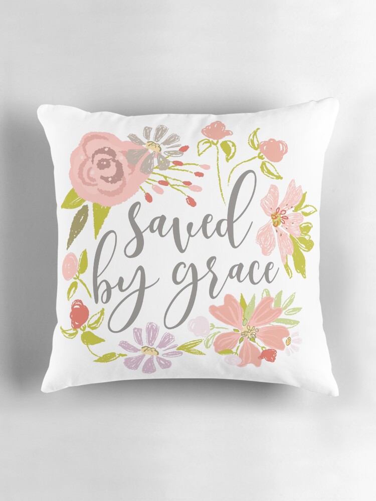 rb saved by grace ephesians 2 8 throw pillow 1 rb saved by grace ephesians 2 8 throw pillow 1