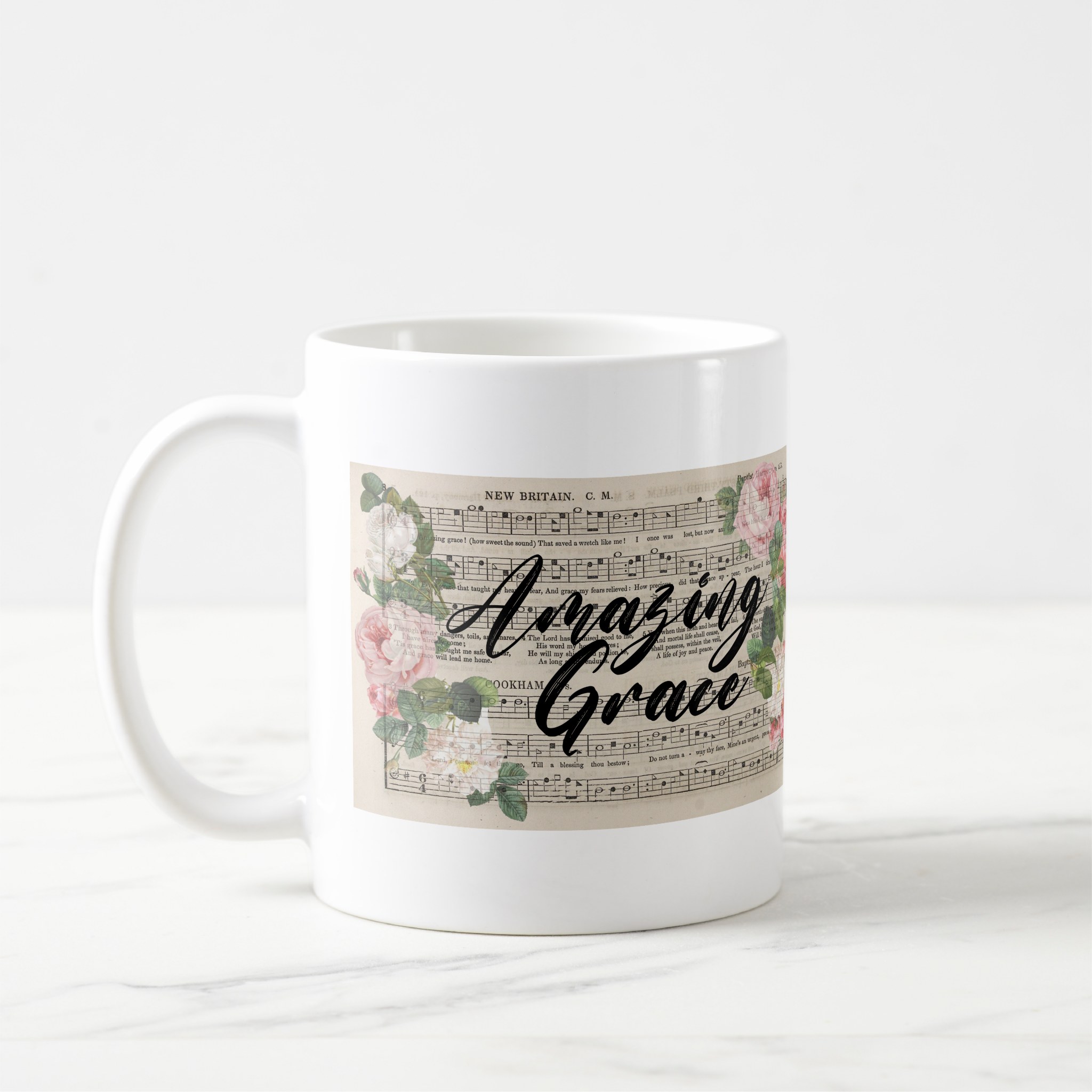 amazing grace original music sheet coffee mug amazing grace original music sheet coffee mug