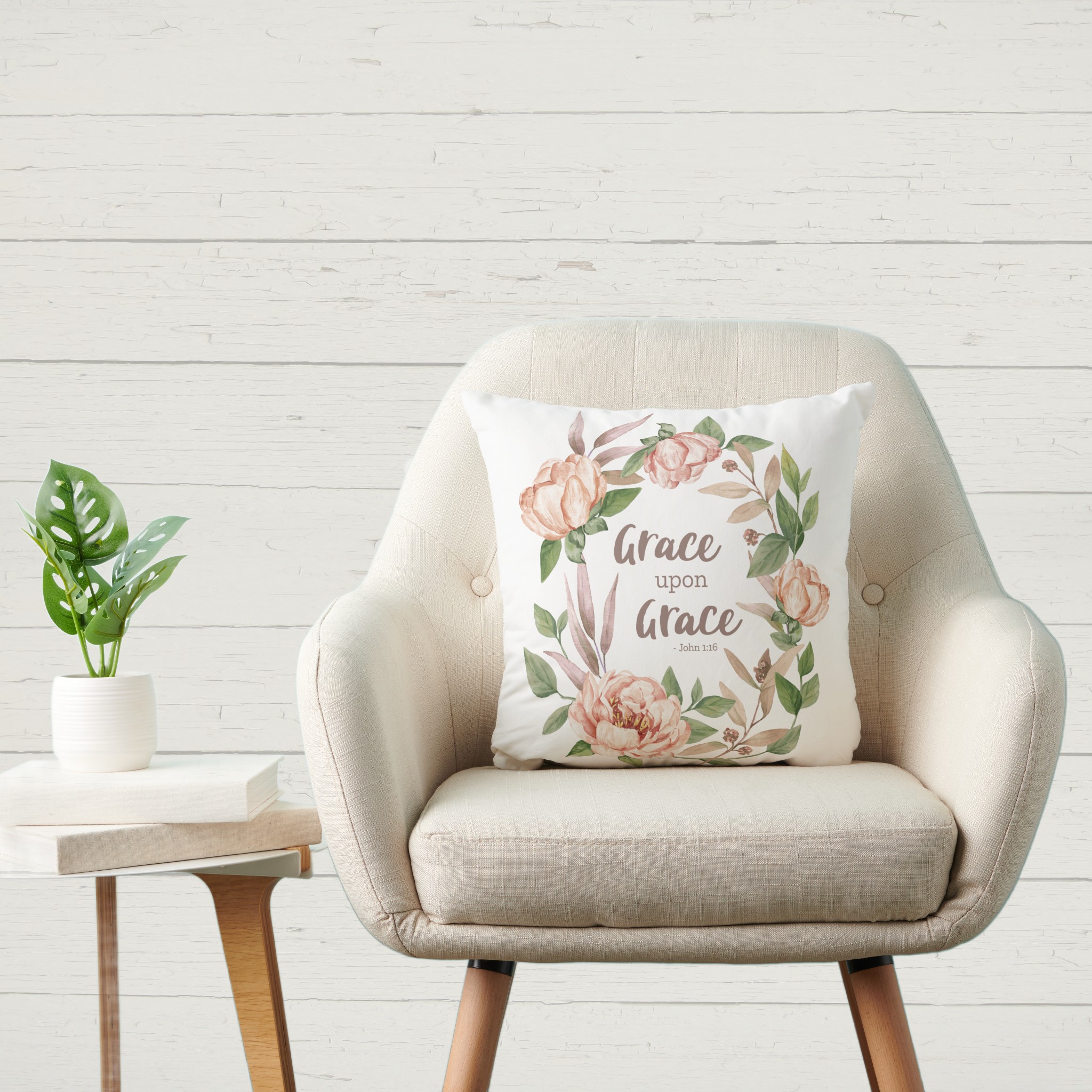john 1:16 grace upon grace throw pillow john 1:16 grace upon grace throw pillow