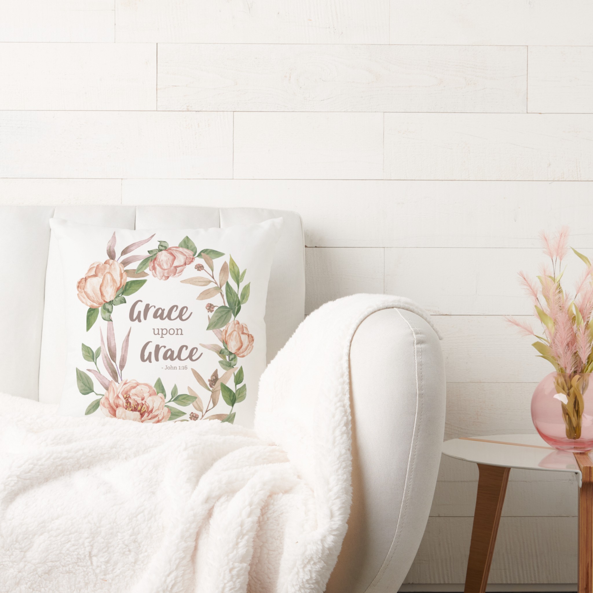 john 1:16 grace upon grace throw pillow john 1:16 grace upon grace throw pillow