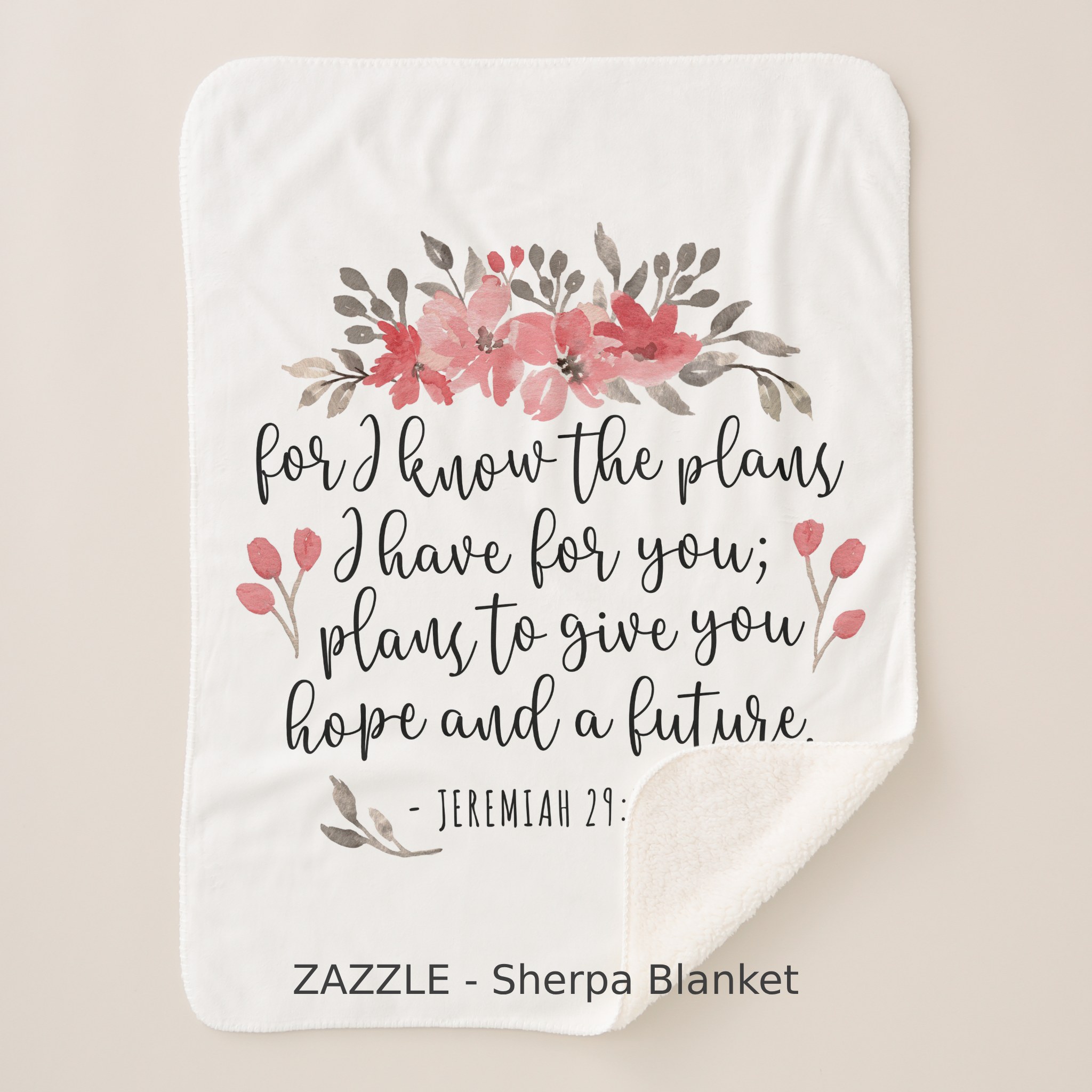 jeremiah 29:11 for i know the plans floral blankets jeremiah 29:11 for i know the plans floral blankets