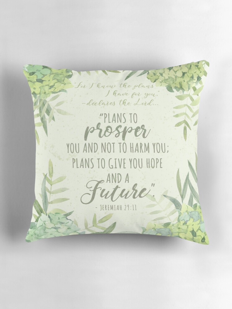 jeremiah 29:11 for i know the plans throw pillow jeremiah 29:11 for i know the plans throw pillow