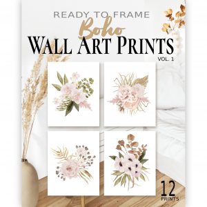 art print book: ready to frame boho wall art prints vol. 1