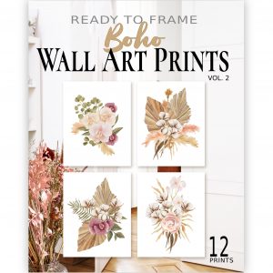 art print book: ready to frame boho wall art prints vol. 2