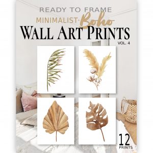 art print book: ready to frame minimalist boho wall art prints vol. 4